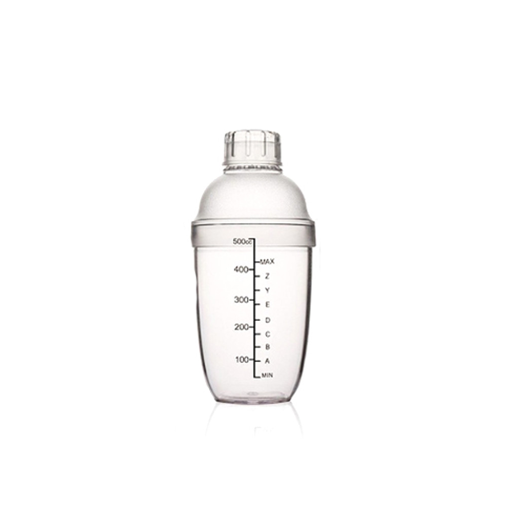 Bình lắc pha chế shaker nhựa vạch đen 530ml/70ml - Ảnh 3